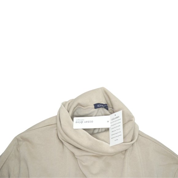 Junior’s Burnout Boxy Turtle Neck Top Mink / Gray - Picture 5 of 16